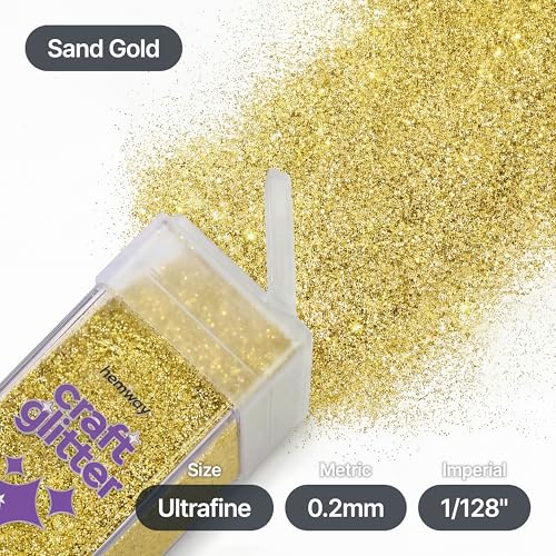Craft Glitter Shaker Sand Gold 130g Ultrafine (4.5 Ounce)