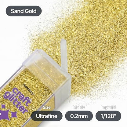 Craft Glitter Shaker Sand Gold 130g Ultrafine (4.5 Ounce)