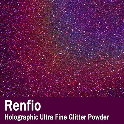 Holographic Ultra Fine Purple Glitter Powder Metallic Resin Glitter
