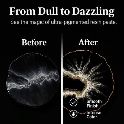 BALTIC DAY Black Abyss Epoxy Resin Pigment Paste XL (191g/6.7oz) – Opaque Epoxy Dye & High Concentration Coloring Paste, Mica Powder Alternative for Resin Art, Jewelry, Tumblers, River Tables & Crafts