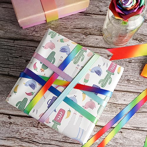 Rainbow Ribbon Rainbow Thin Satin Ribbon 3 (150 Foot)