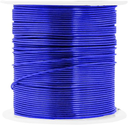 Mandala Crafts 20 Gauge Anodized Aluminum Craft Wire for Jewelry Making - 450 FT Colored Flexible Silver Copper Gold True Blue Purple Pink Wire - Bendable for Bonsai Armature Crafting Sculpting - Crafty Corner