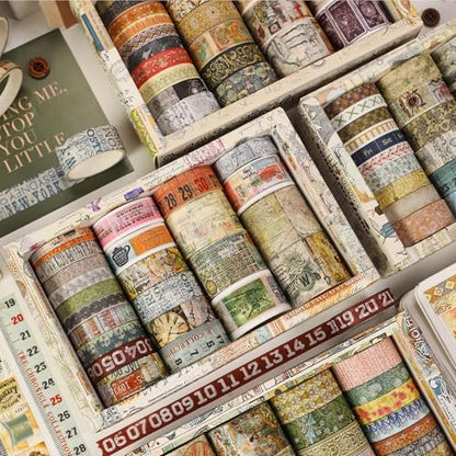 Vintage Washi Tape Set (24 Count)