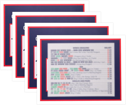 Mahjong Cards 2025, 4pcs Official Revision - American Mah Jongg Rule Card Set - Large Print, Easy-to-Read