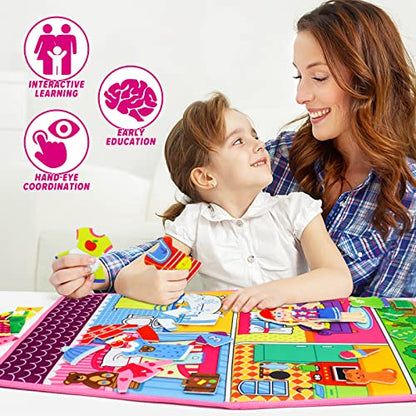 Dress Up House Felt Board 35PCS Double
