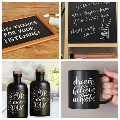 Chalkboard Paint Black Chalk Board Paint for Wood (12 Fl Oz)