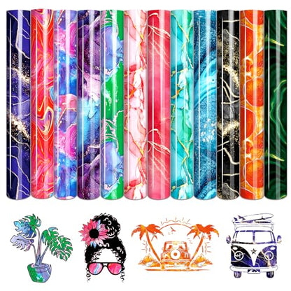 Marble Watercolor Heat Transfer Vinyl