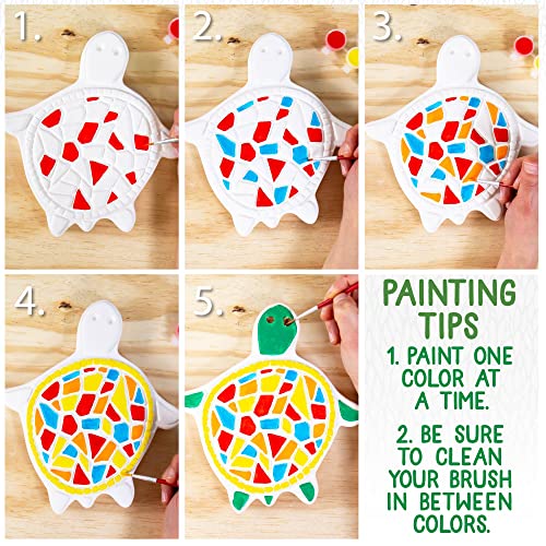 Mosaic Turtle DIY Stepping Stone Kit