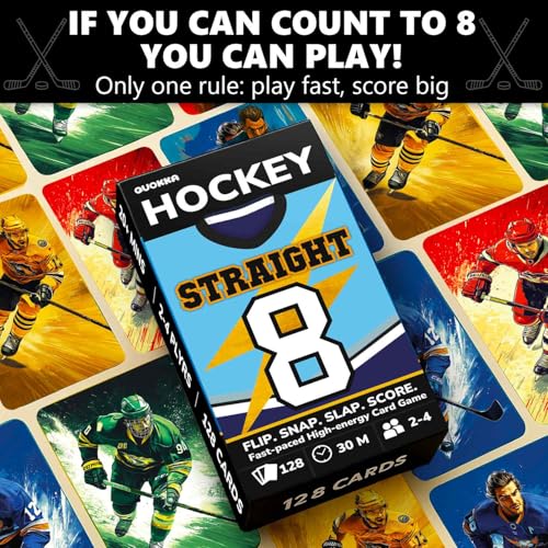 Hockey Fast Paced Card Game for Kids and Adults