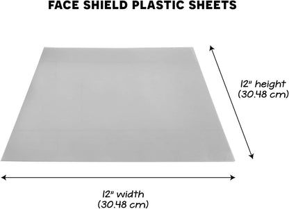 Hygloss 12" x 12" Acetate Paper - 7 Mil Clear Acetate Sheets for Crafts Projects, Cricut Stencil Sheets, Classroom Stencil Sheets, Reusable Transparent Clear Plastic Sheet (Not for Printers) 10 Pack
