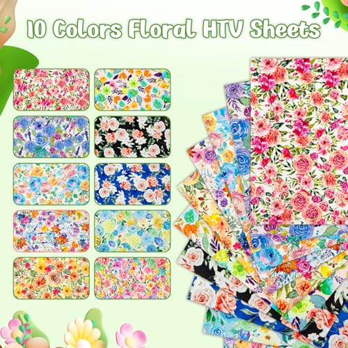 Floral Heat Transfer Vinyl (11 Count)