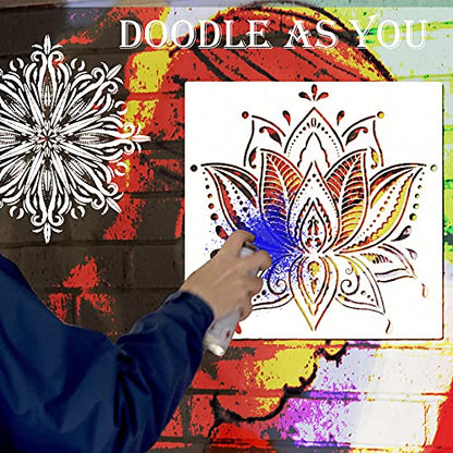 Mandala Stencils (9 Count)