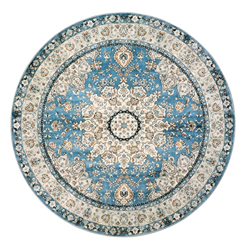 Felice Oriental Floral Medallion Round Rug