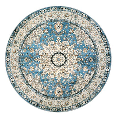 Felice Oriental Floral Medallion Round Rug