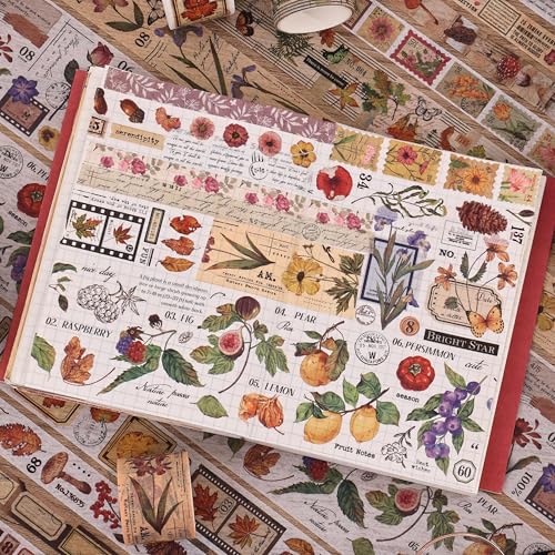 20 Rolls Vintage Washi Tape Set (131.2 Foot)