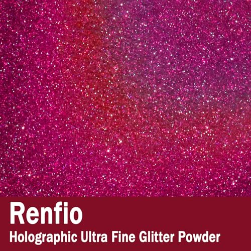 Holographic Ultra Fine Red Glitter Powder Metallic Resin Glitter
