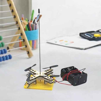 DIY Wooden Drone Toy Set Educational Experiment Kit Stem Projects Toy for