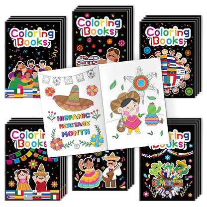 Hispanic Heritage Month Coloring Books (24 Count)