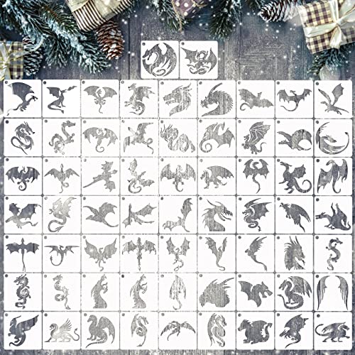 Small Stencils for Painting on Wood Burning Reusable (65 Count)