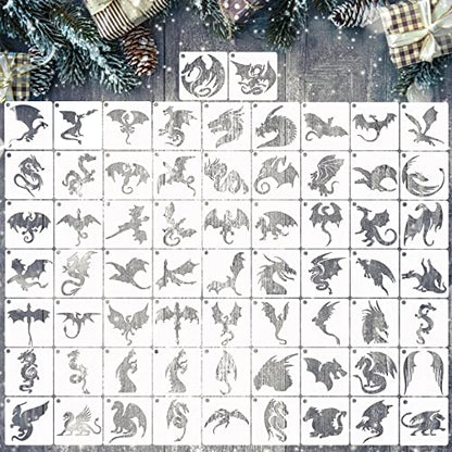 Small Stencils for Painting on Wood Burning Reusable (65 Count)