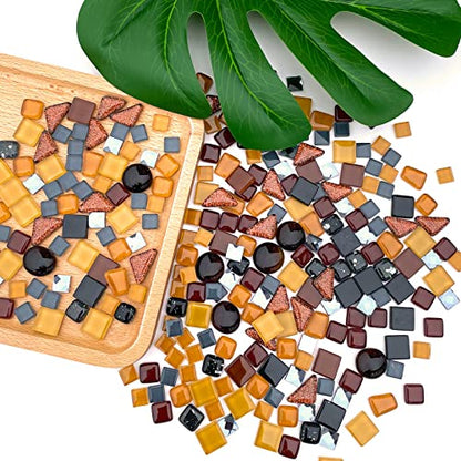 Assorted Black Irregular Crystal Mosaic Tiles (9 Ounce)