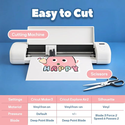 TranSmile PU-Heat Transfer Paper for T Shirts (40 Sheets, 8.5x11'', Light), Iron on Transfers for Light Fabric, Printable Heat Transfer Vinyl for Inkjet Printer