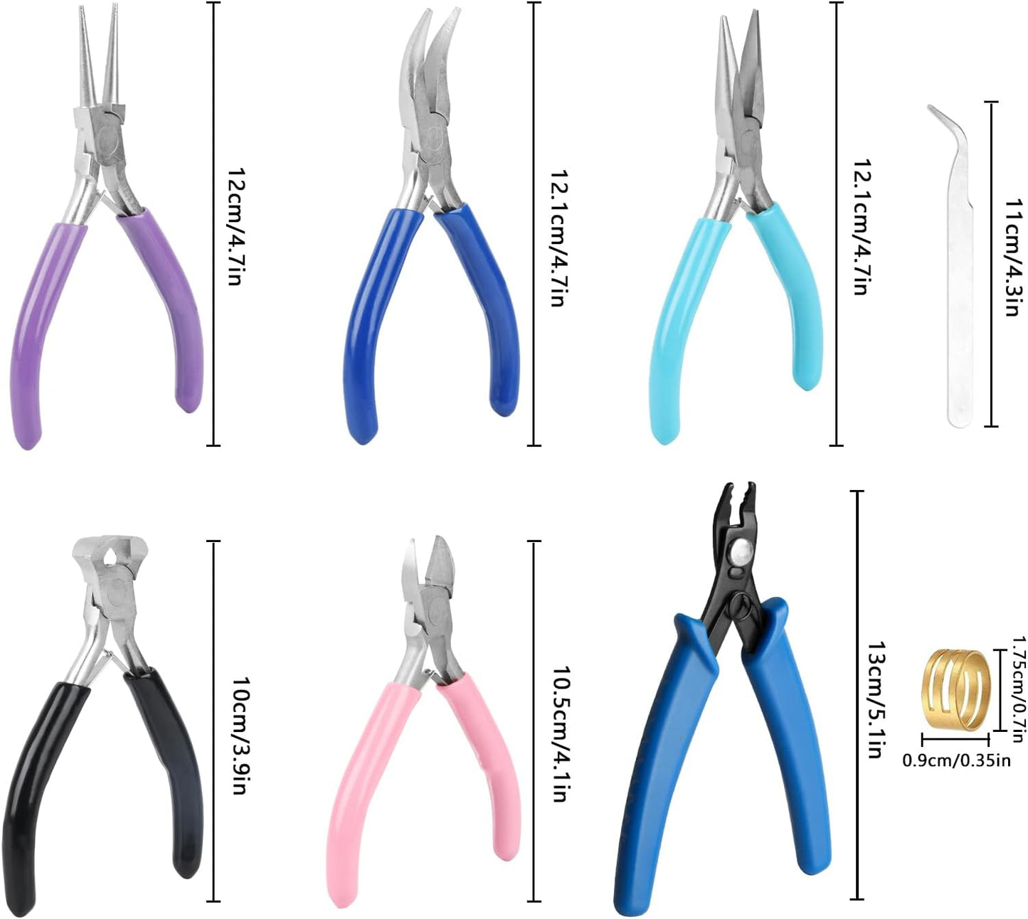 6 Pcs Jewelry Pliers Set, Include Needle Round Bent Nose Zipper Wire Cutter Jewelry PliersJewelry Making Tools for Jewelry Making Repair/Crafting/Wire Wrapping Supplies - Crafty Corner