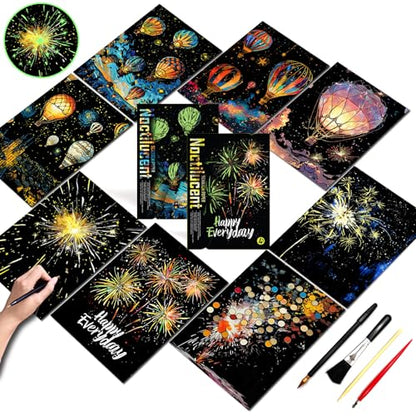 Glow in The Dark Scratch Art for Adults