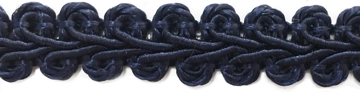 BEL AVENIR Braid Trim 1/2 inch 13.6 Yards French Gimp Basic Sewing Polyester DIY Crafts Costume Home Decorative (Blue) - Crafty Corner