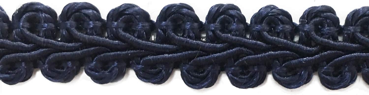 BEL AVENIR Braid Trim 1/2 inch 13.6 Yards French Gimp Basic Sewing Polyester DIY Crafts Costume Home Decorative (Blue) - Crafty Corner