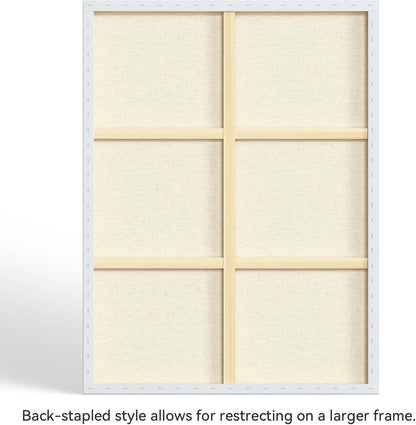 PHOENIX 36x48 Inch 2 Pack Gallery Canvas - 1.5 in Thick Extra Large Canvases for Painting - Deep Edge 100% Cotton 11 Oz. Gesso Primed White Blank Professional Canvas Oil & Acrylic Paints