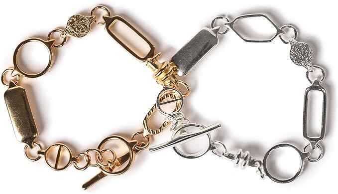 PotomacBeads Jewelry-Making Kit - Infinite Links for Customizable Premium Jewelry | Real European Silver & 24kt Gold Plated