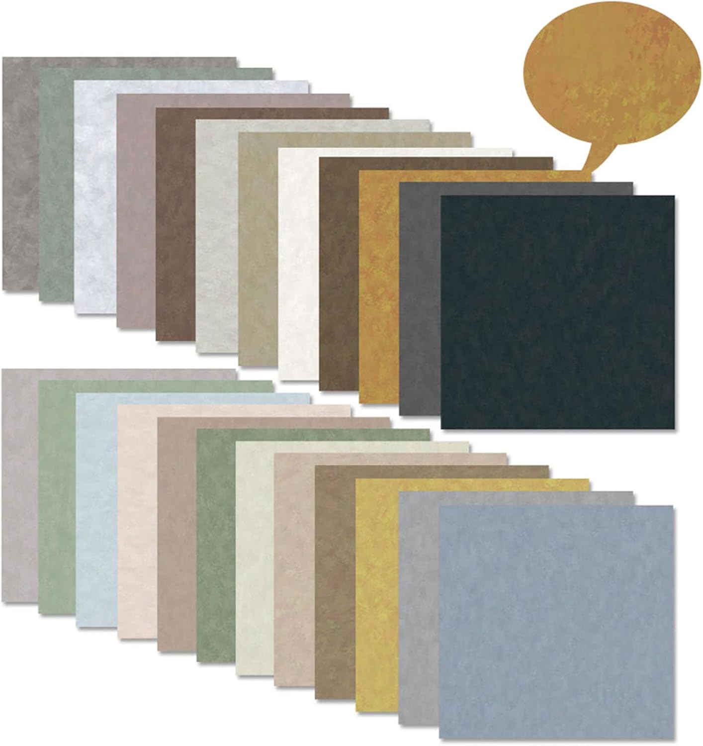 Scrapbook Paper 12x12 Solid Colors, 24 Sheets Earth Tones Crafting Papers, Double-Sided Patterned Decorative Paper Assorted Colors for Origami Classroom Crafting Projects (Earth Tone, 12x12 in) - Crafty Corner