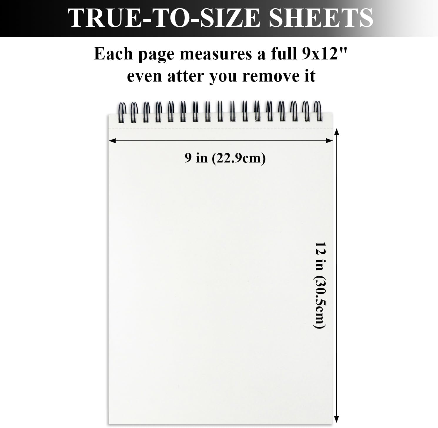 9" x 12" Sketch Book, Top Spiral Sketchbook, 100 Sheets Sketch Pad, (68 lb/100 GSM) Drawing Paper Pad, Drawing Pad for Kids, Artist Sketchbook for Drawing, Illustration & Art Supplies. - Crafty Corner