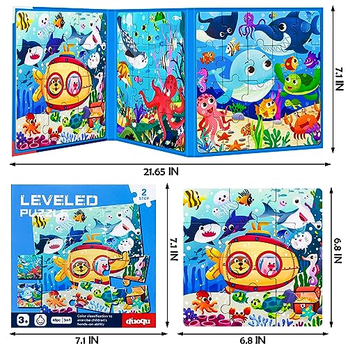 Magnetic Puzzles for Kids Ages 3 (48 Count)