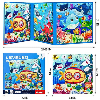 Magnetic Puzzles for Kids Ages 3 (48 Count)