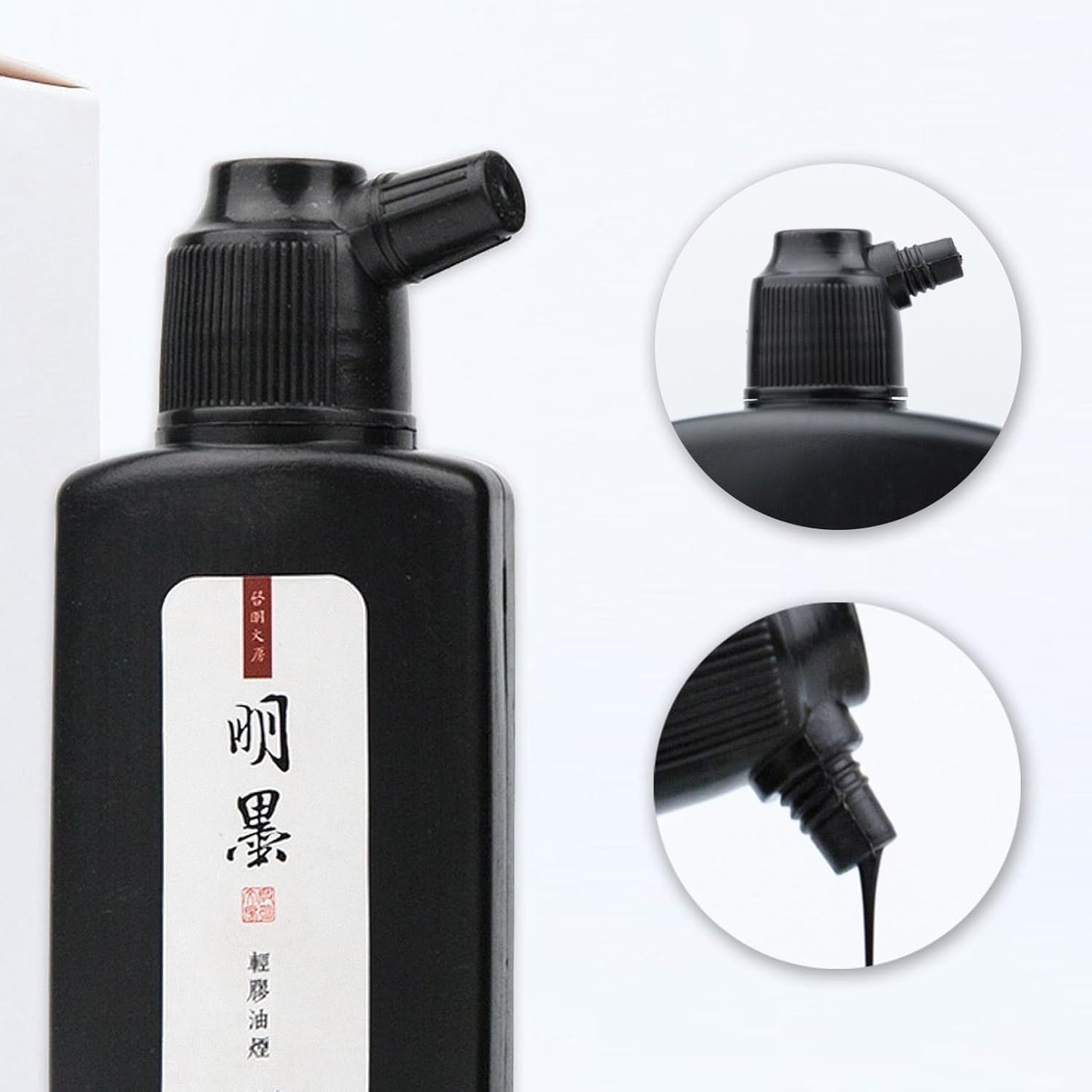 Calligraphy and Sumi Liquid Ink, Traditional Black Sumi Ink for Chinese Calligraphy, Painting and Japanese Brush Art, Light Glue (16.9 OZ/ 500ml) - Crafty Corner