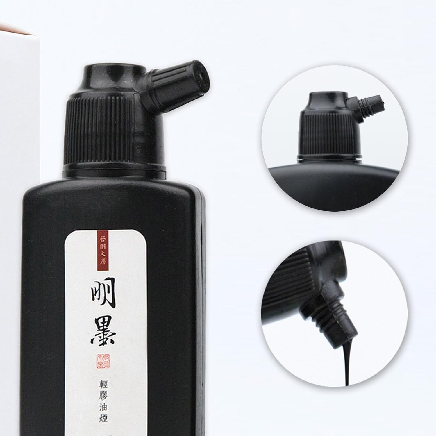 Calligraphy and Sumi Liquid Ink, Traditional Black Sumi Ink for Chinese Calligraphy, Painting and Japanese Brush Art, Light Glue (16.9 OZ/ 500ml) - Crafty Corner