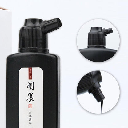 Calligraphy and Sumi Liquid Ink, Traditional Black Sumi Ink for Chinese Calligraphy, Painting and Japanese Brush Art, Light Glue (16.9 OZ/ 500ml) - Crafty Corner