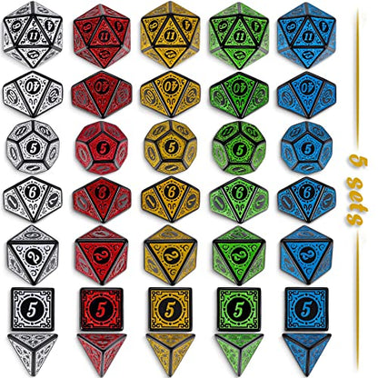 Polyhedral Dice Set (35 Count)