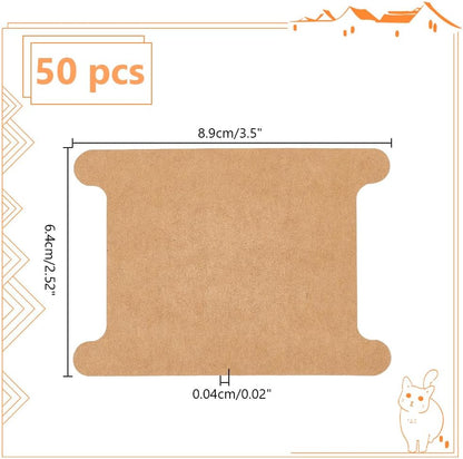 PH PandaHall 50pcs Ribbon Storage Ribbon Spools Organizer Embroidery Floss Bibbon for Thread Holder Empty Cardboard Yarn Bobbin for Cotton Thread Cross Stitch Craft DIY Sewing 3.5x2.5 Inch