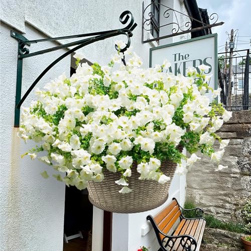 Artificial Fake Flowers For Outdoor Outside Decoration (16 Count)