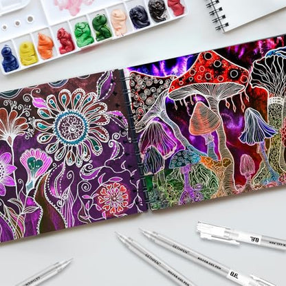 Silver Gel Pen Set (3 Count)