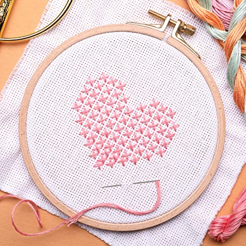 6 Pieces Aida Cloth 14 Count White