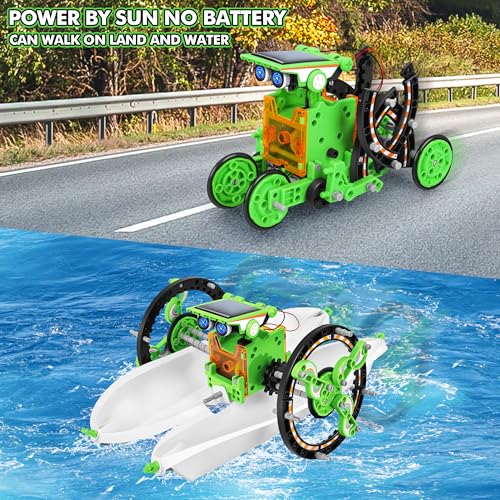 STEM 13-in-1 Education Solar Power Robots Toys for Boys Age 8-12 (13 Count)