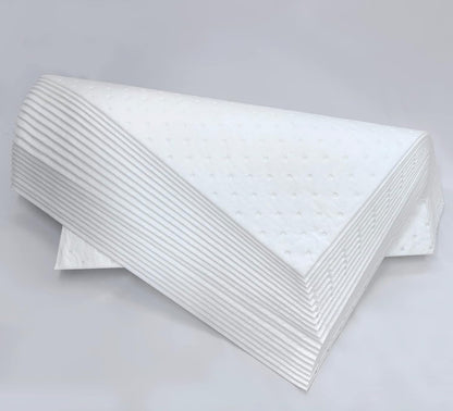 Heavyweight Oil Absorbing Pads,White Absorbing Heavy Weight Oil-Only Absorbent Mat Pad (20 Pads,15" x 20"')…