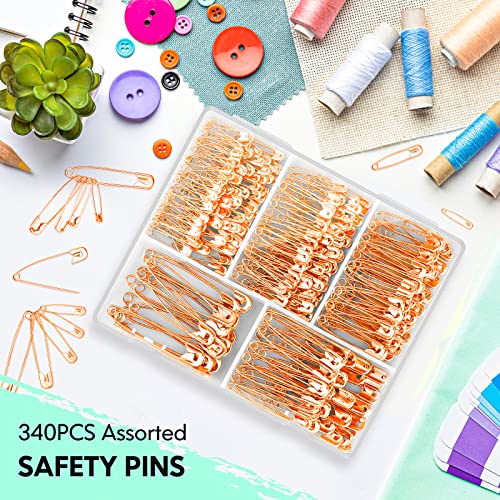 340 Pack Safety Pins Assorted (340 Count)