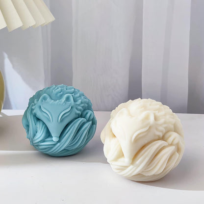 Fox Fox Candle Animal Wolf 3D Animal Candle Silicone Mold for Resin Cake Resin Making Molds Candle Making Molds Craft Supplies Jewelry Casting Mold