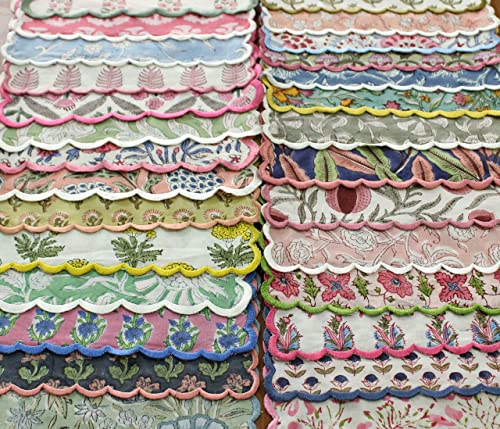 Hand Block Print Cloth Napkins (2.1164 Ounce)