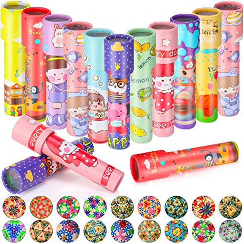 15 Pcs Classic Kaleidoscopes Kids Birthday Party Favor Old Fashioned Vintage Educational Toys Stocking Stuffers Goodie Bag Fillers for Classroom School Return Gifts Carnival Prizes (15 Count)